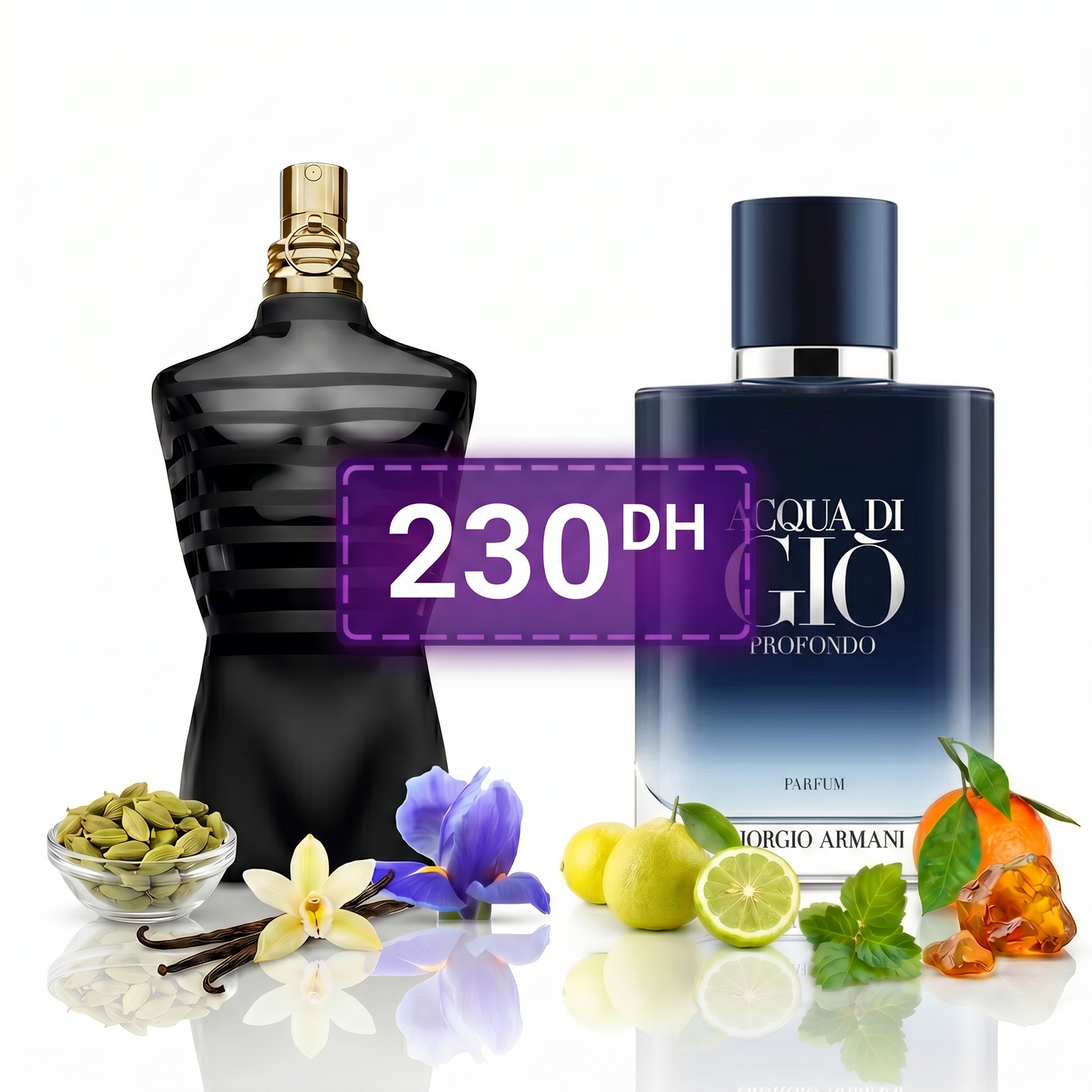Le Male Le Parfum 10ml & Acqua di Gio Profondo parfum 10ml