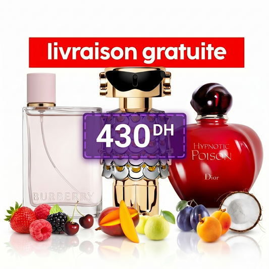 Burberry Her EDP 10ml, Dior Hypnotic Poison EDT 10ml & Rabanne Fame EDP 10ml