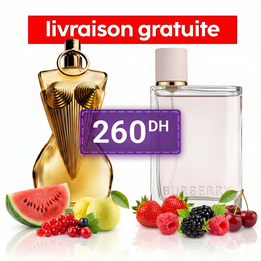 Jean Paul Gaultier Divine EDP 10ml & Burberry Her EDP 10ml